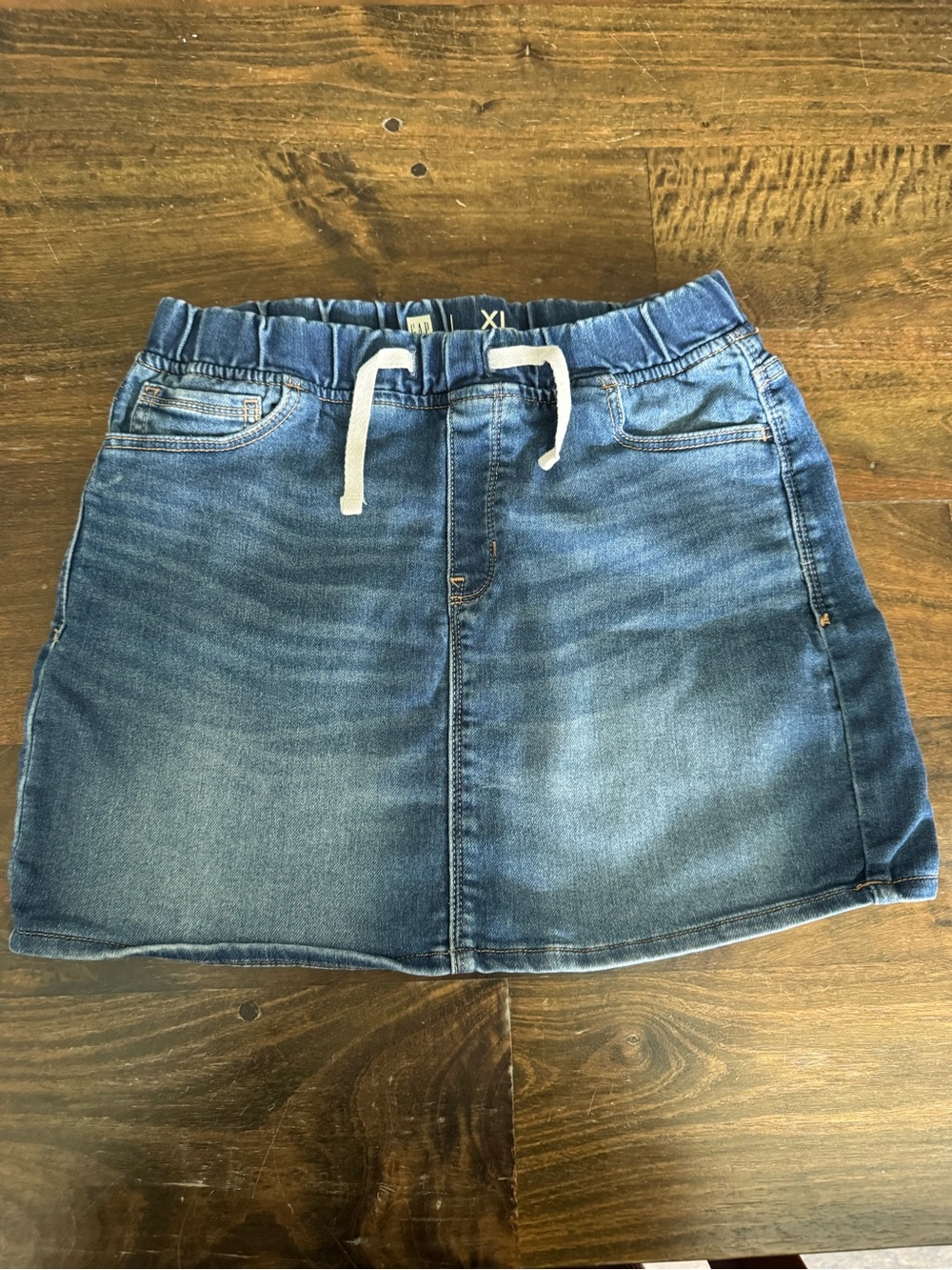 GAP Blue Denim Drawstring Skirt for Kids